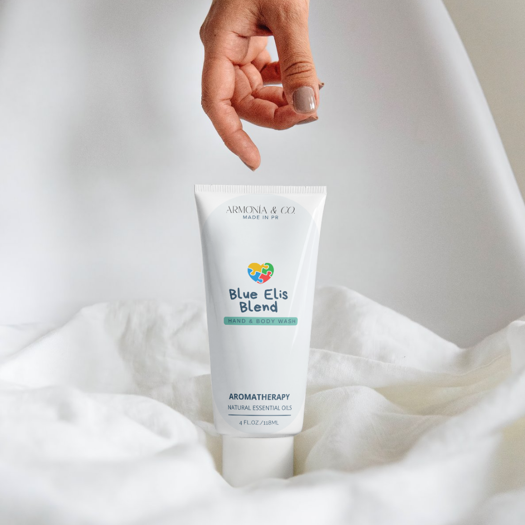 Gel de manos y cuerpo con aromaterapia Blue Elis: Tu ritual diario de calma y concentración.