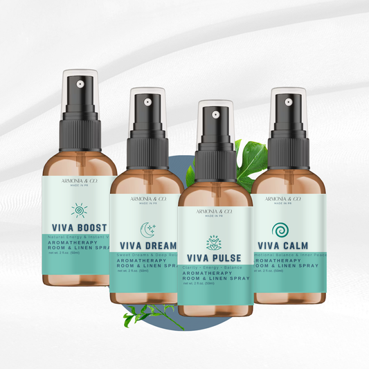 Viva Aromatherapy Spray Collection – Premium Wellness Set (4-Pack)