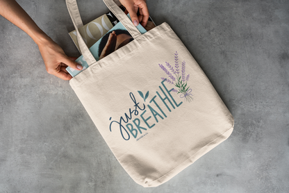 Just Breath Tote Bag