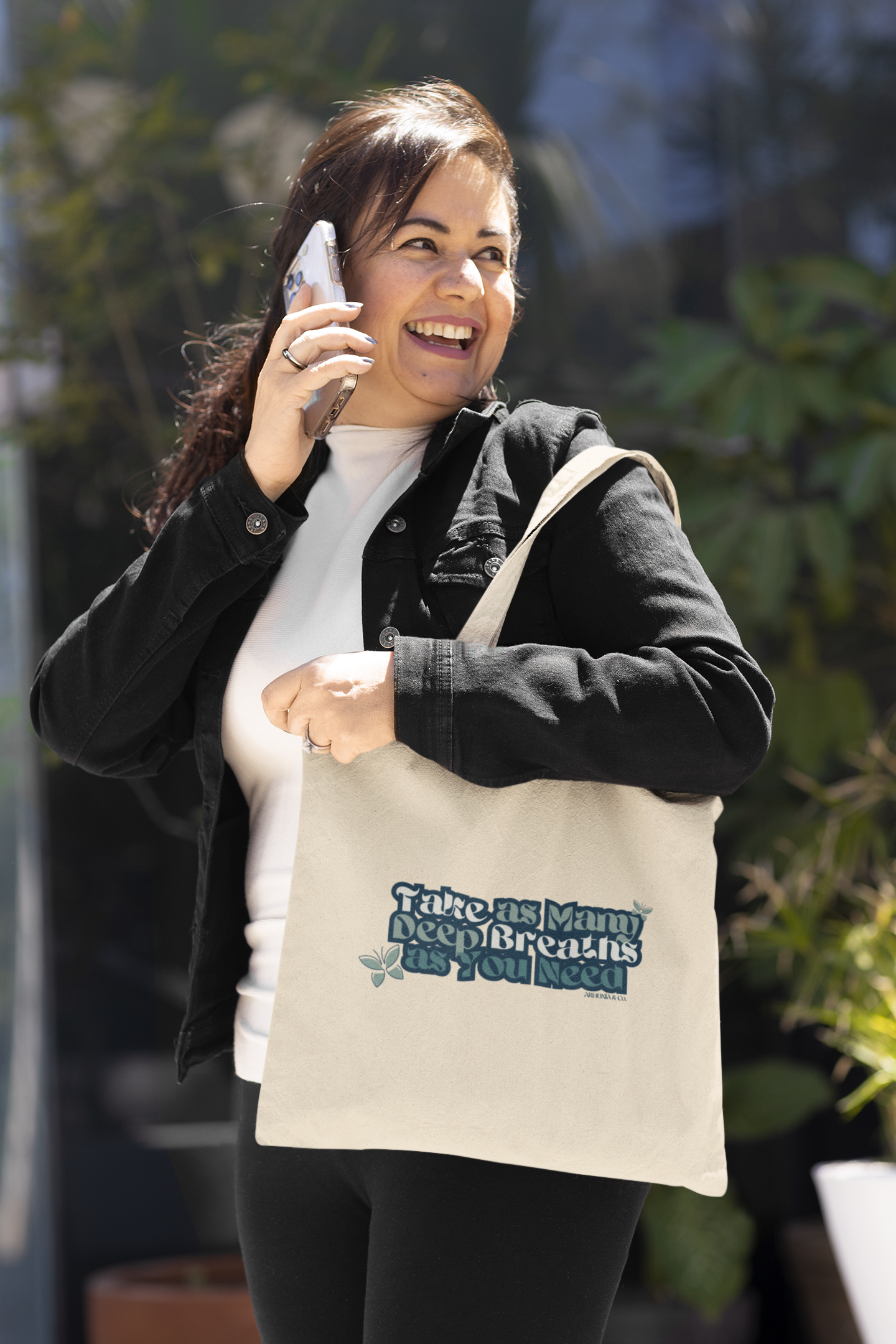 Many Deep Breaths Tote Bag