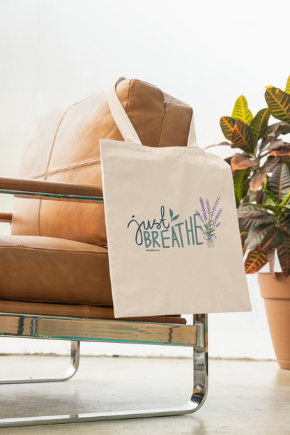 Just Breath Tote Bag